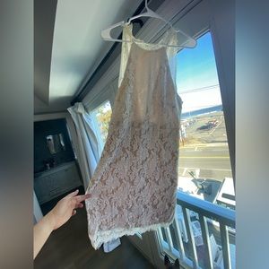 Bridal shower lace dress